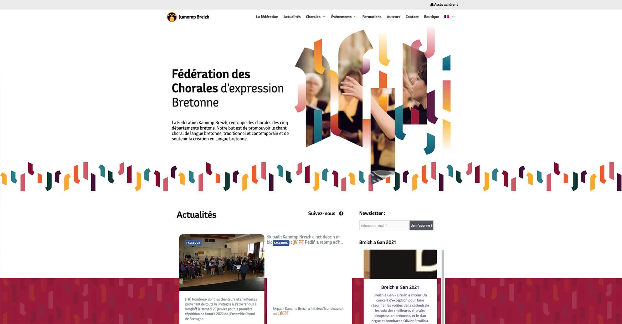 site internet Kanomp Breizh