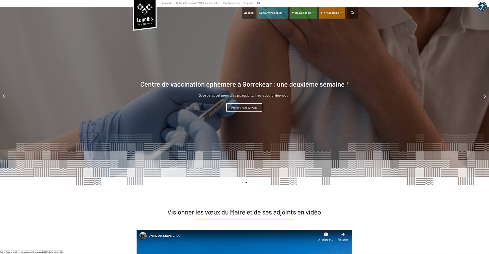 site internet Mairie de Lannilis