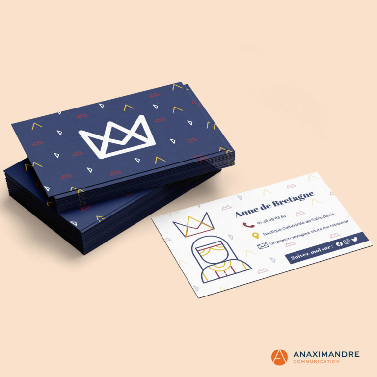 Creation de cartes de visites - Anaximandre agence de communication et conception web à Landerneau