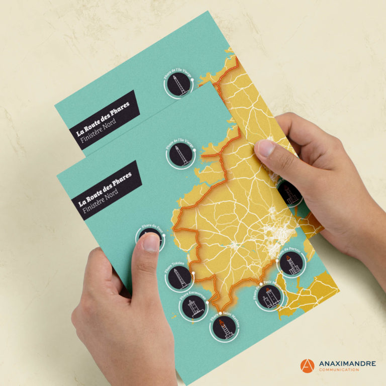 Carte des phares du finistere nord