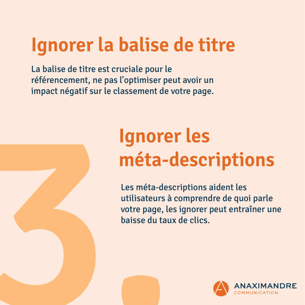 Les erreurs SEO a ne pas faire - réferencement