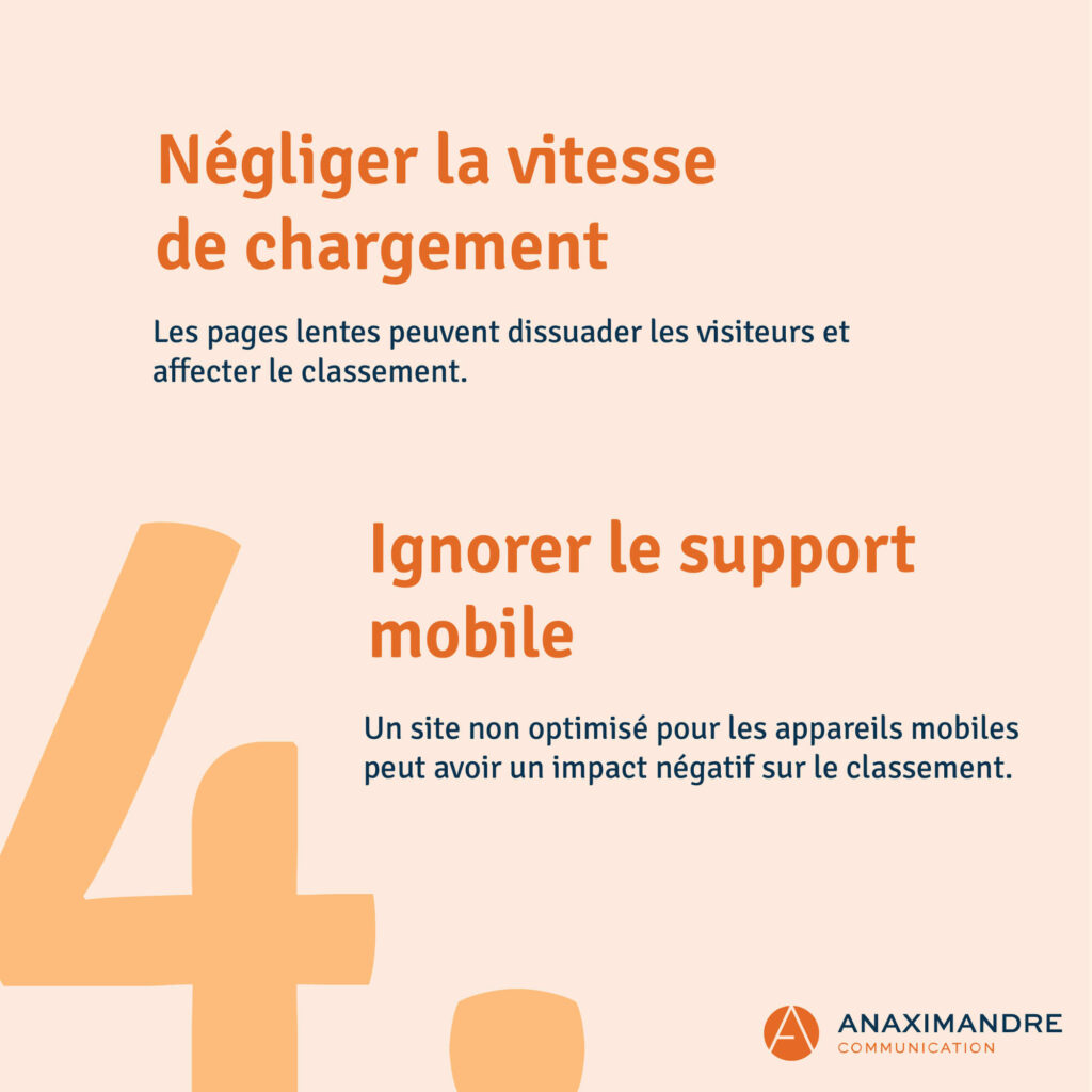 Les erreurs SEO a ne pas faire - réferencement